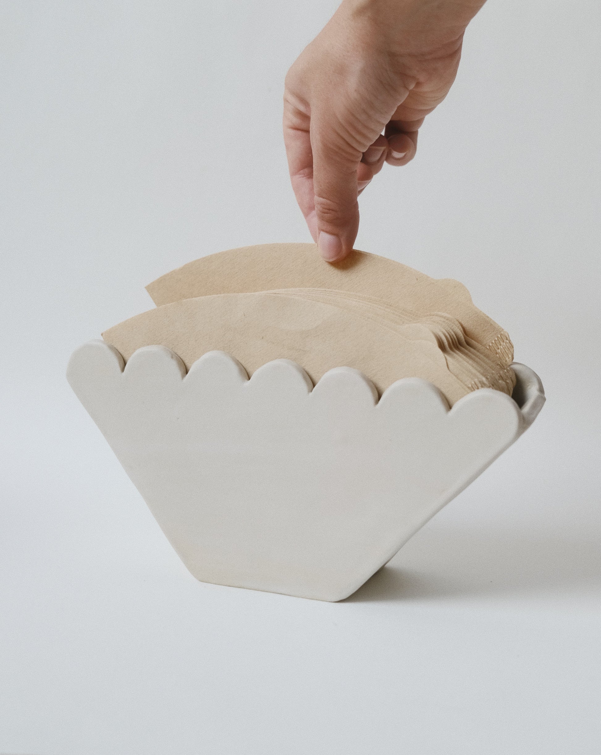 coffee filter holder pottery template