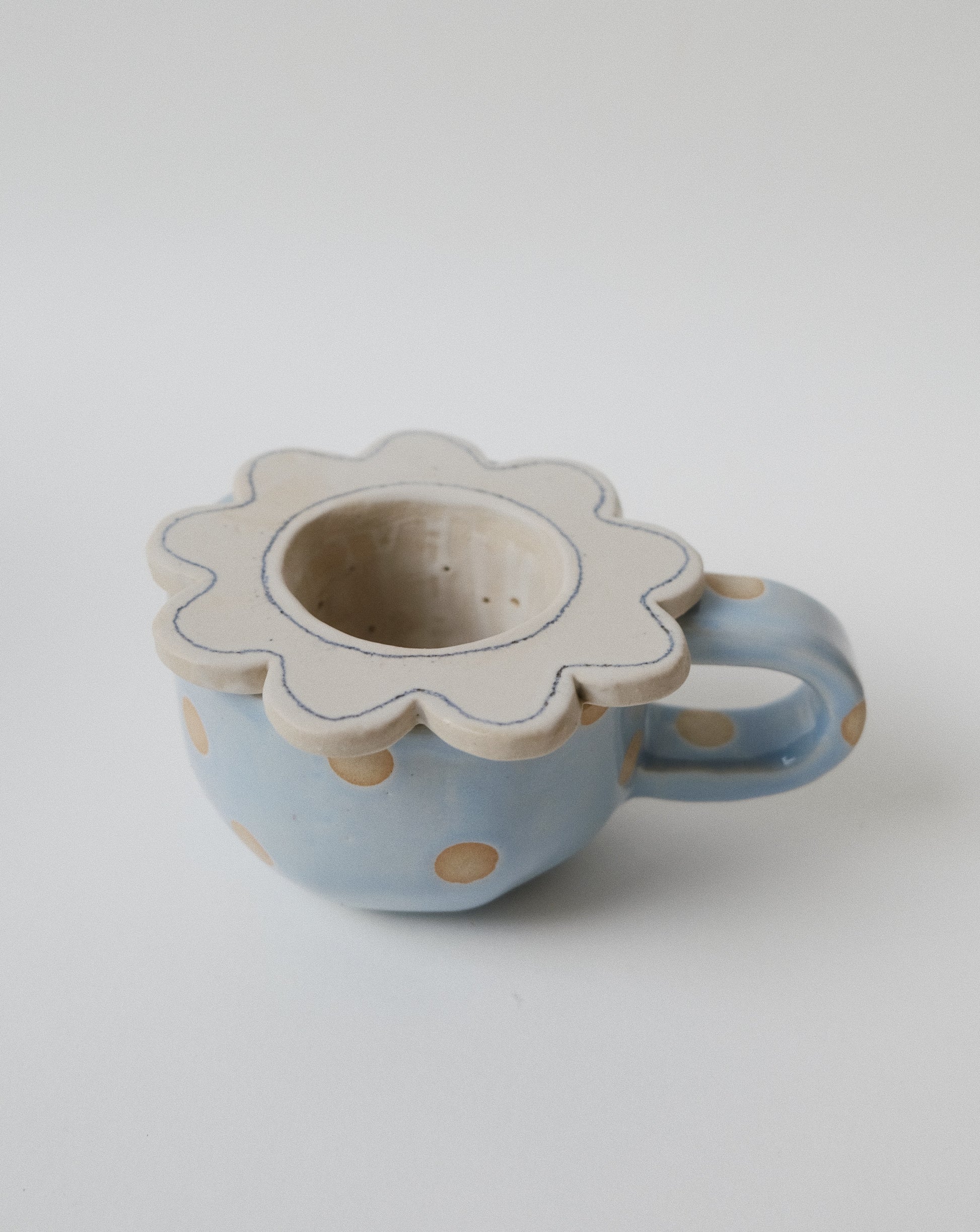 tea strainer pottery template