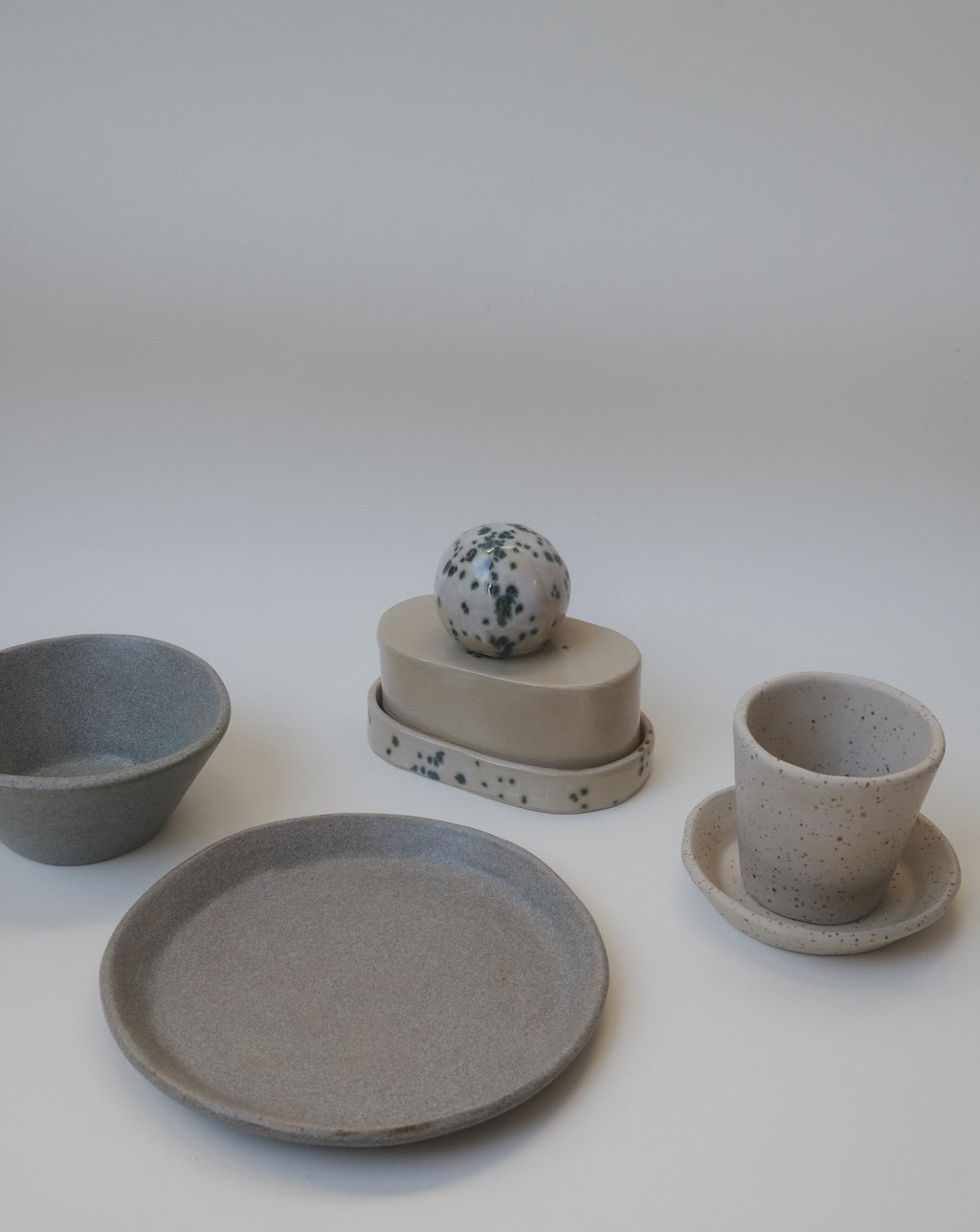 butter dish pottery template