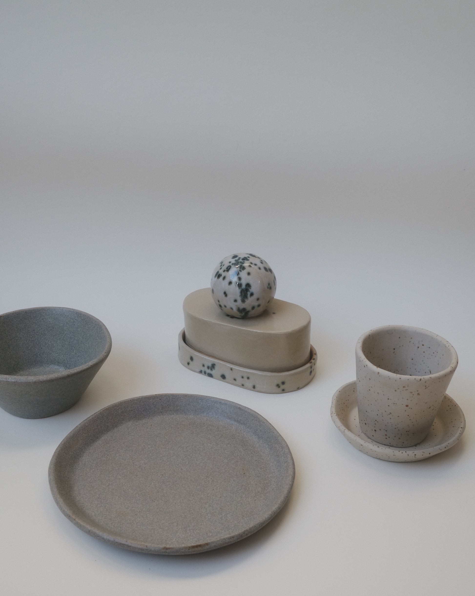 butter dish pottery template