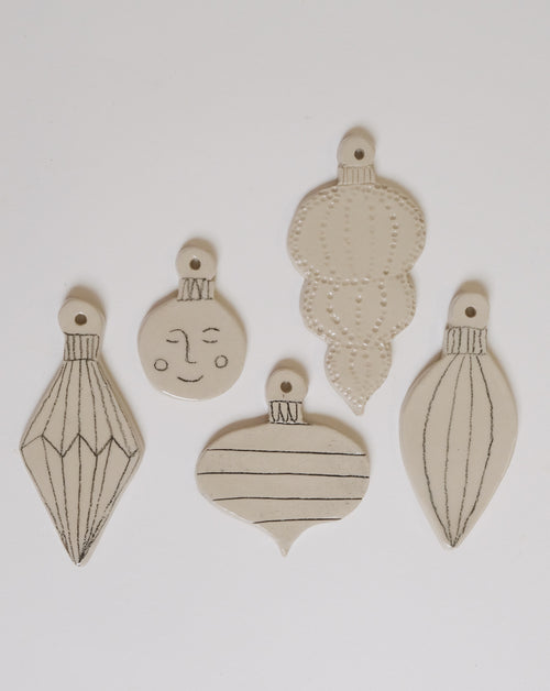 bauble ornament pottery template (20 pieces)