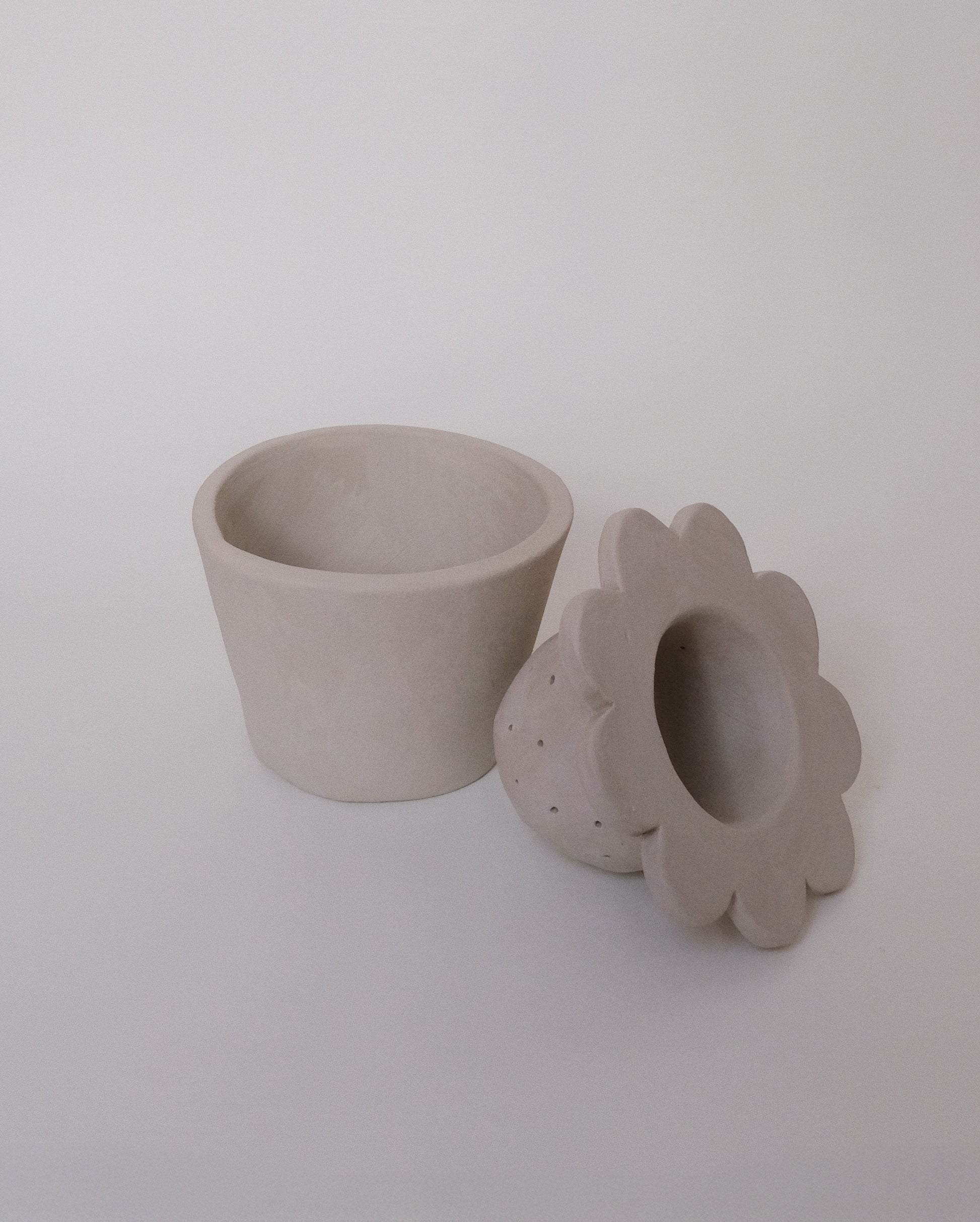 tea strainer pottery template