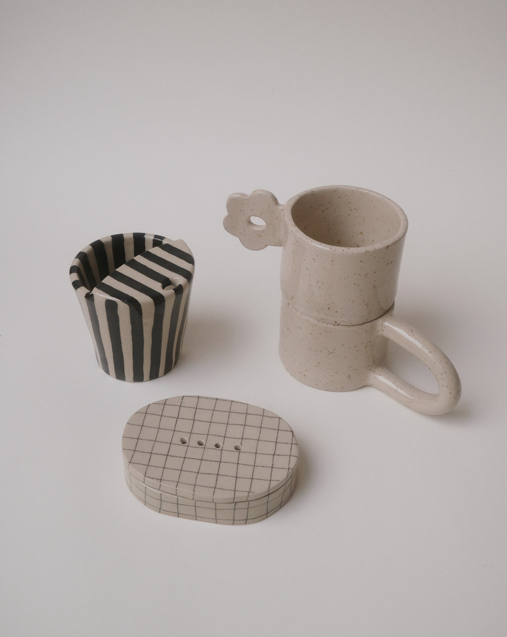 mug pottery template (5 different ears)